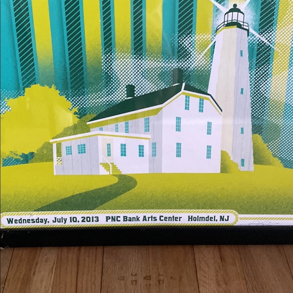 ORIGINAL SIGNED PHISH POSTER FROM NJ CONCERT WITH SANDY HOOK LIGHTHOUSE - Picture 3 of 5